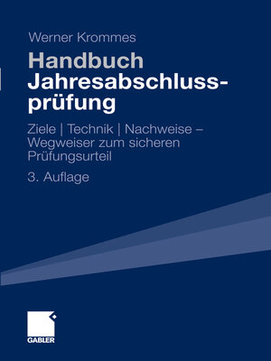 cover image of Handbuch Jahresabschlussprüfung
